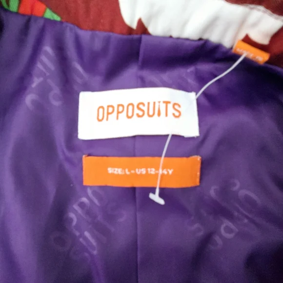 Opposuits Chistmas Christmas Santa Reindeer Suit Jacket Boys Size 12-14Y - Picture 6 of 8